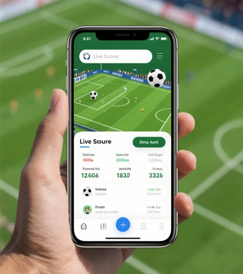 足球比分直播界面演示